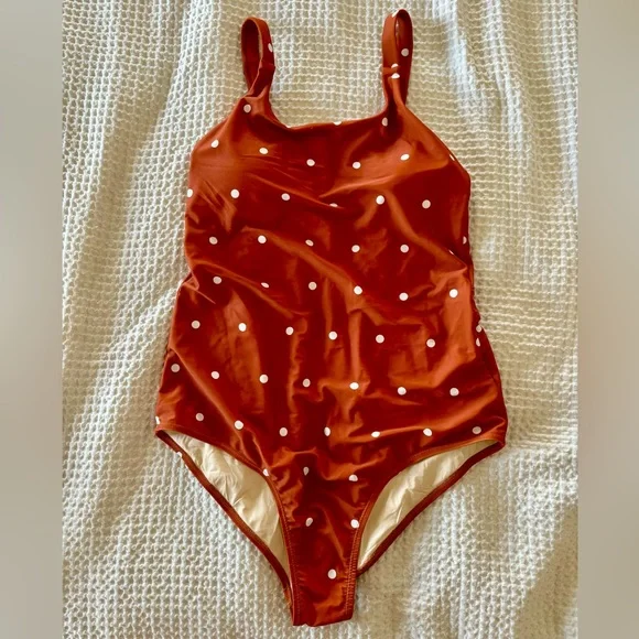 NWOT Roolee Polka Dot One Piece Adjustable Bathing Suit - Picture 1 of 4